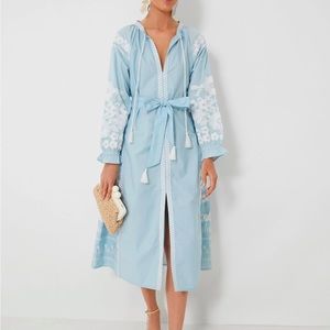 Julia Amory Coatue Caftan in Nantucket Blue XS